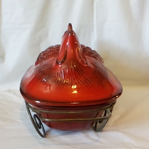 Rooster bakeware Italian pottery Tabularasa 4 quart on metal rack EUC - Picture 9 of 11